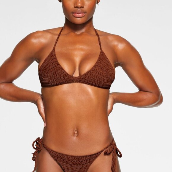 New with Tags Skims Crochet Swim Triangle Bikini Top - Picture 1 of 1